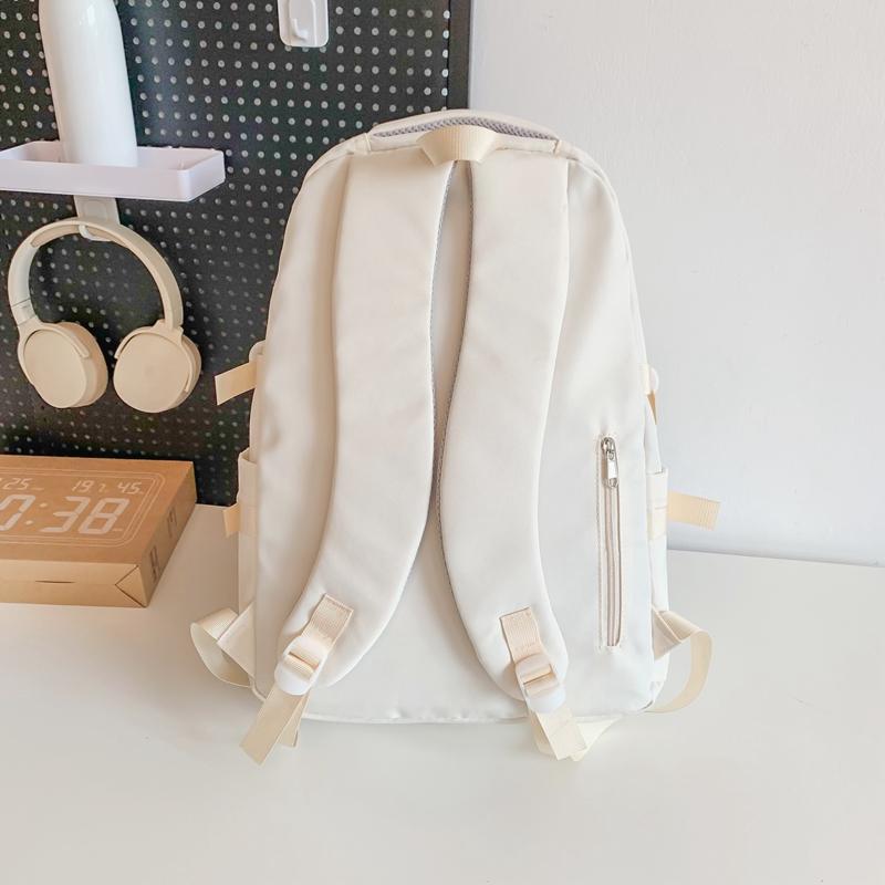 Рюкзак женский младший старший школьник школьный рюкзак однотонный рюкзак большой емкости