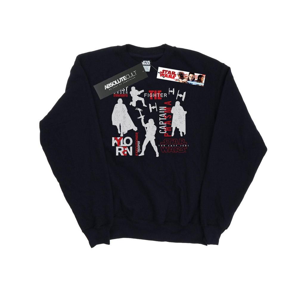 Star Wars Mens The Last Jedi First Order Silhouettes Sweatshirt