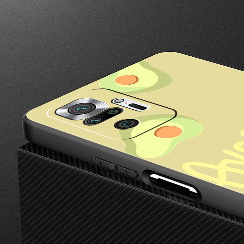 Cute Avocado Phone Case For Xiaomi Redmi Note 14 13 5G 10 11 12 Pro Plus 4G 14C 13C 12C 10C Black Cover