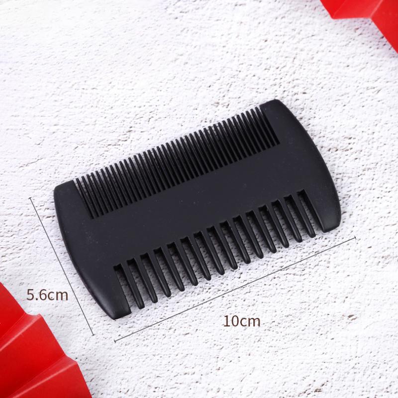 Double Sided Dense Sparse Toothed Comb, Mustache, Wooden Comb, Portable Peach Green Sandalwood Comb, Carved