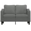 Vidaxl Sofa 2-Osobowa, Ciemnoszara, 120 Cm, Tapicerowana Tkaniną