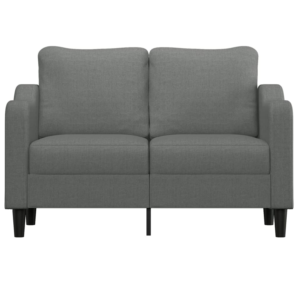 Vidaxl Sofa 2-Osobowa, Ciemnoszara, 120 Cm, Tapicerowana Tkaniną