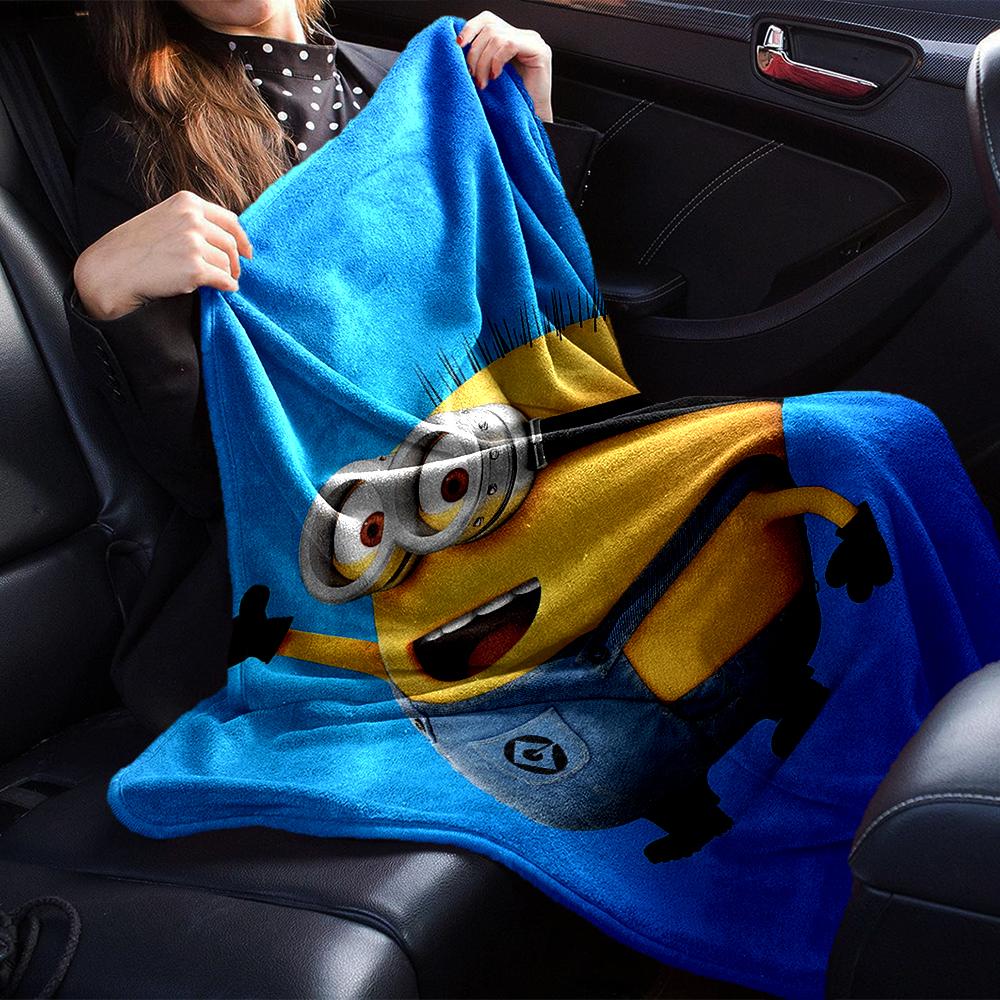 Minion Adventure Space Blanket Soft Throw Blanket For Home Bedroom Bed Sofa Travel Office Solid Christmas Blanket