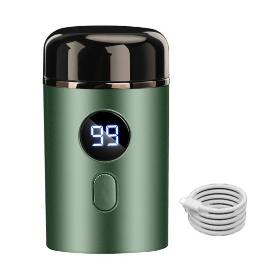 Мини-электробритва с ЖК-дисплеем, USB-перезаряжаемая, водонепроницаемая, для влажной и сухой езды, портативная мужская бритва для бороды, инструмент для удаления волос