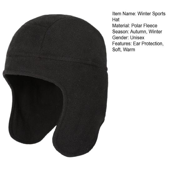 Зимняя спортивная шапка ветрозащитная защита ушей толстая теплая морозостойкая унисекс шапка для катания на лыжах на коньках для взрослых