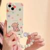 Round Cute Puppy Cartoon Dog Silicone Soft Imd Phone Case For Iphone X Xr 11 Pro Max Xsmax 12 13 Promax Ins Bracelet Back Cover