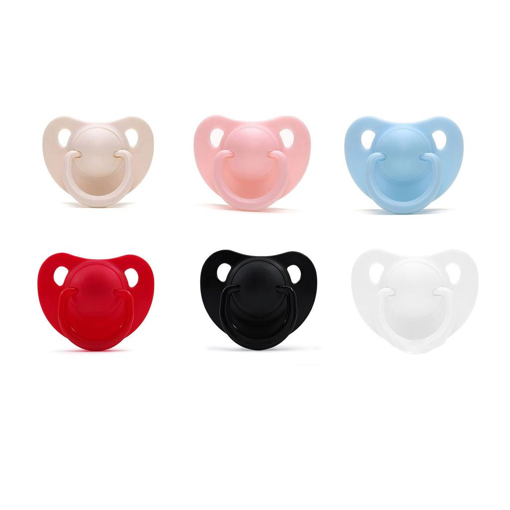 Stress Relief Adult Pacifier Soft Silicone Male Female Soother Pacifier Ergonomic Reduced Snoring for Anxiety Reduction