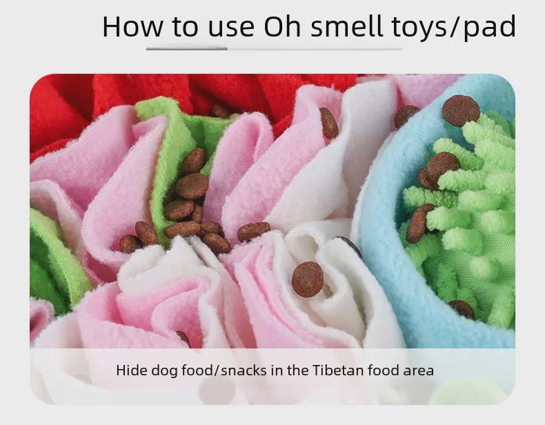 Коврик для обнюхивания домашних животных через границу: Игрушка для хранения еды, снимающая стресс и обучающая для кошек и собак, всесезонная игра и взаимодействие