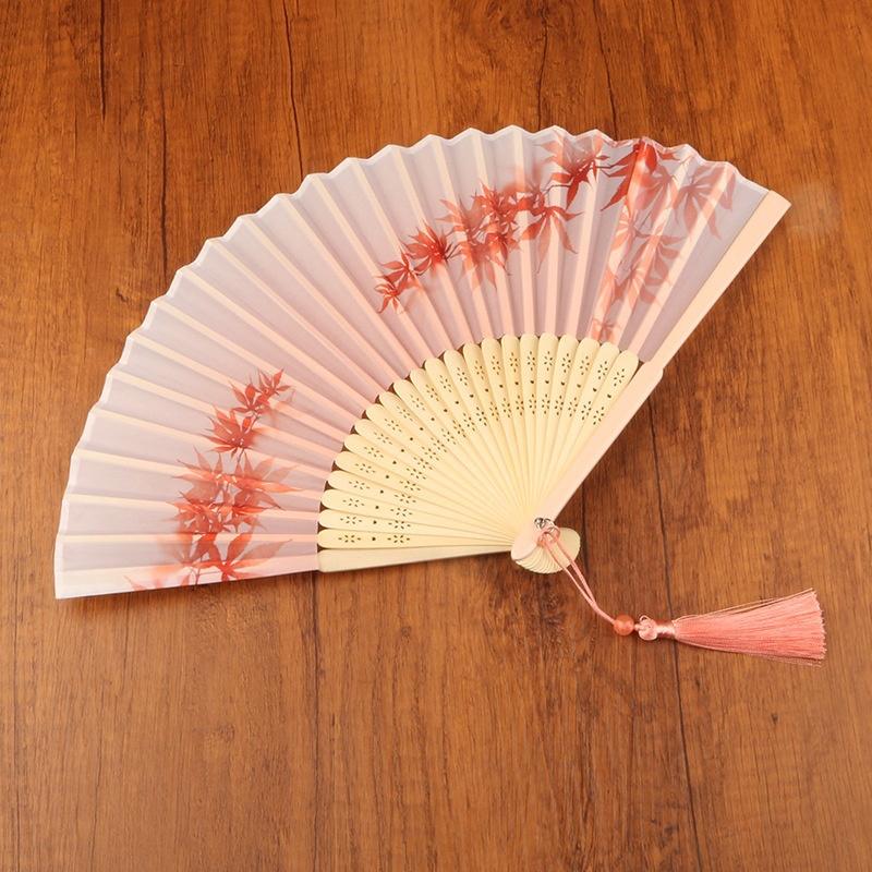 Винтажный шелковый складной веер китайский японский искусство ремесла подарок украшения для дома танцевальный ручной веер бамбуковые веера реквизит