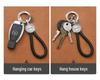 Creative Car Keychain: Men's Leather & Metal Waist Hanging Protective Pendant