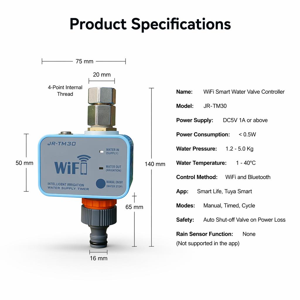 Mobile WiFi Remote-controlled Automatic Plant Watering Sprinkler Timer No Gateway Needed