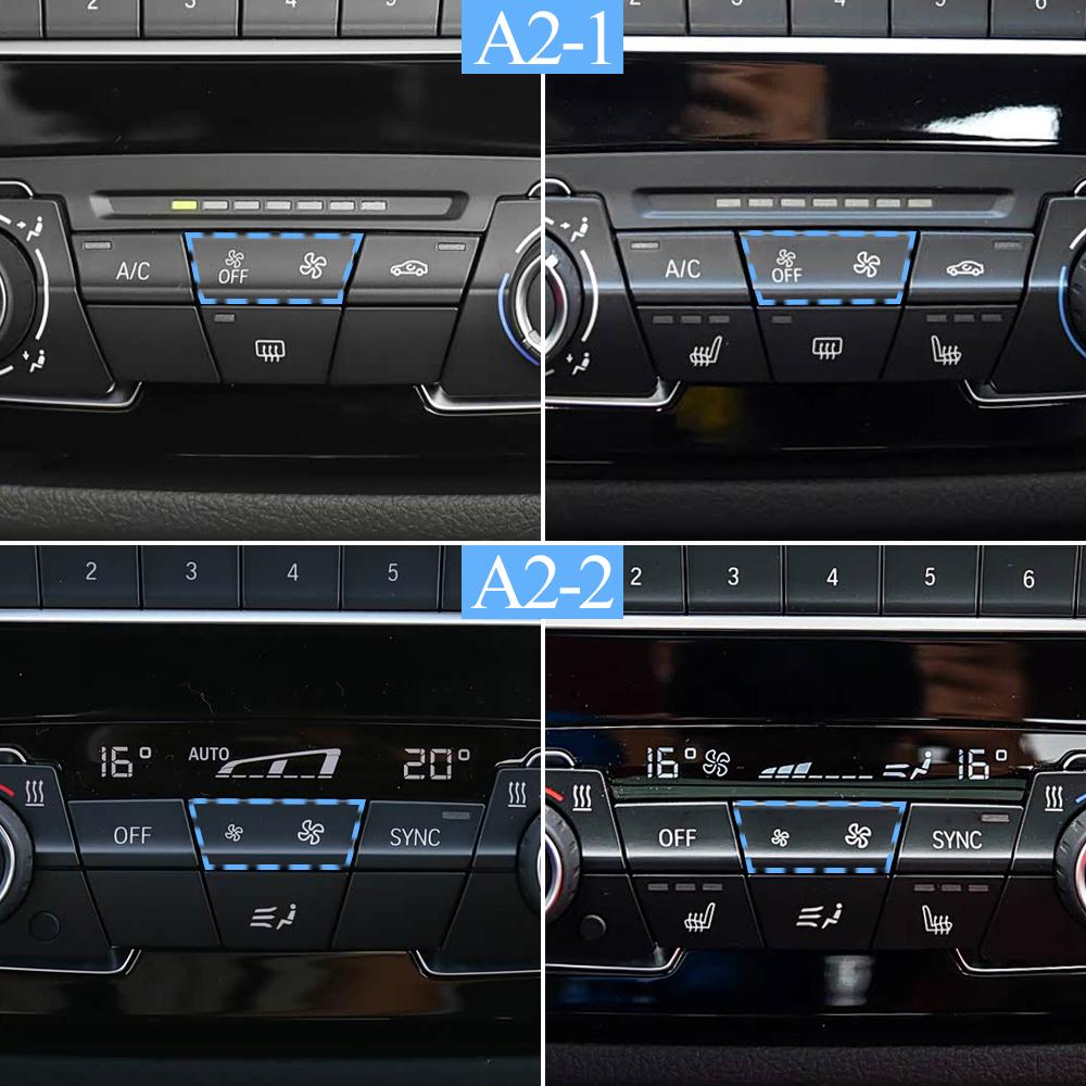Car Dashboard Air Conditioner Wind Volume Fan Heater Climate Control AC Button For BMW 1 2 Series X1 X2 F52 F45 F46 F48 F49 F39