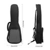 23 Inch Clear Side Pocket Ukulele Small Guitar Plus Cotton Gig Bag Ukulele Storage Tote Bag Ukulele Container Carry Case