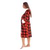 Keanu Womens/Ladies Checked Sherpa Fleece Dressing Gown