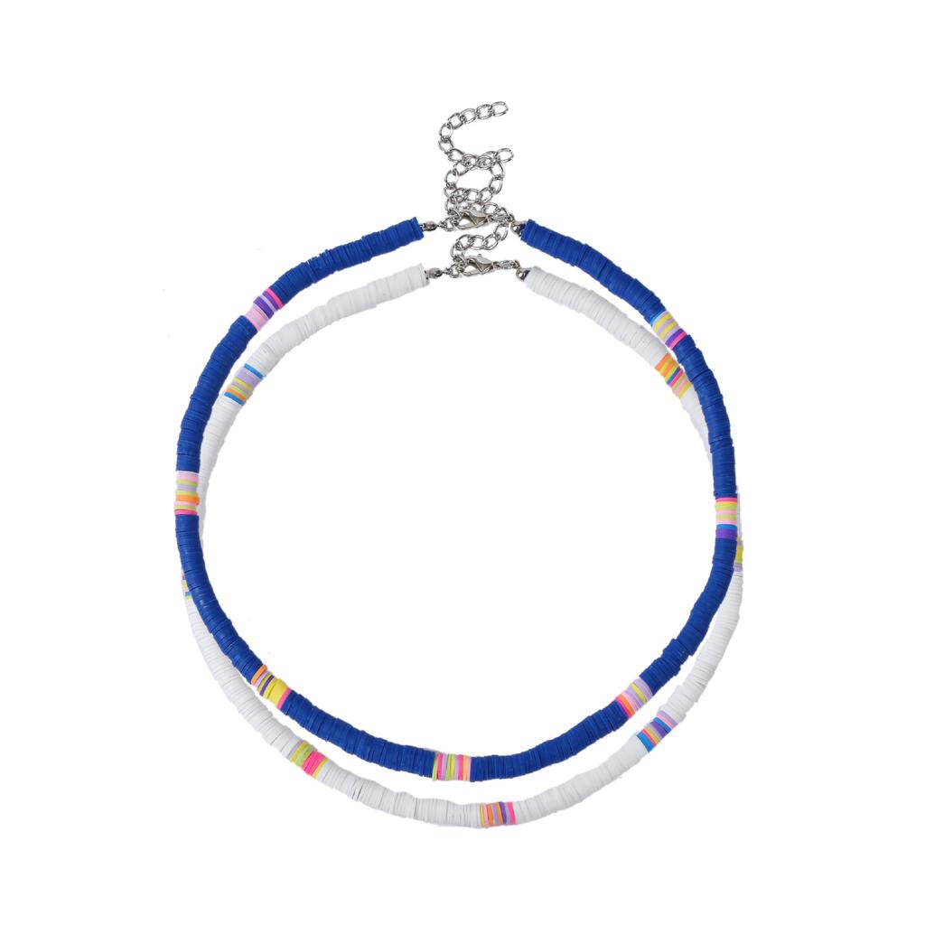 Ожерелье для женщин Мягкое керамическое круглое ожерелье Ожерелье Цветное богемное мягкое керамическое ожерелье Женское красивое элегантное ожерелье для нее