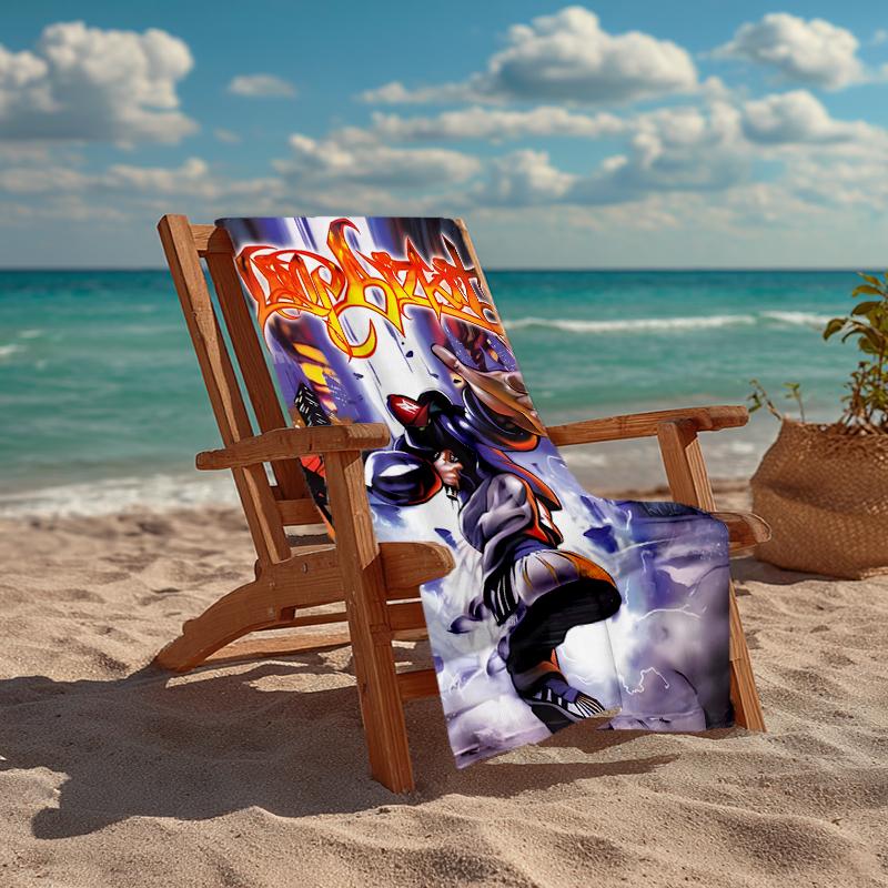 Limp Bizkit Fashion Beach Towel: Ideal for Summer Adventures Soft, absorbent and quick drying suitable for swimming and bathing