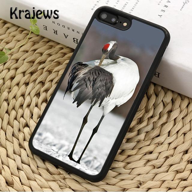 Чехол для телефона с изображением Красноголового журавля для iPhone 17 Air 16 15 14 plus 12 13 pro max coque Shell Fundas