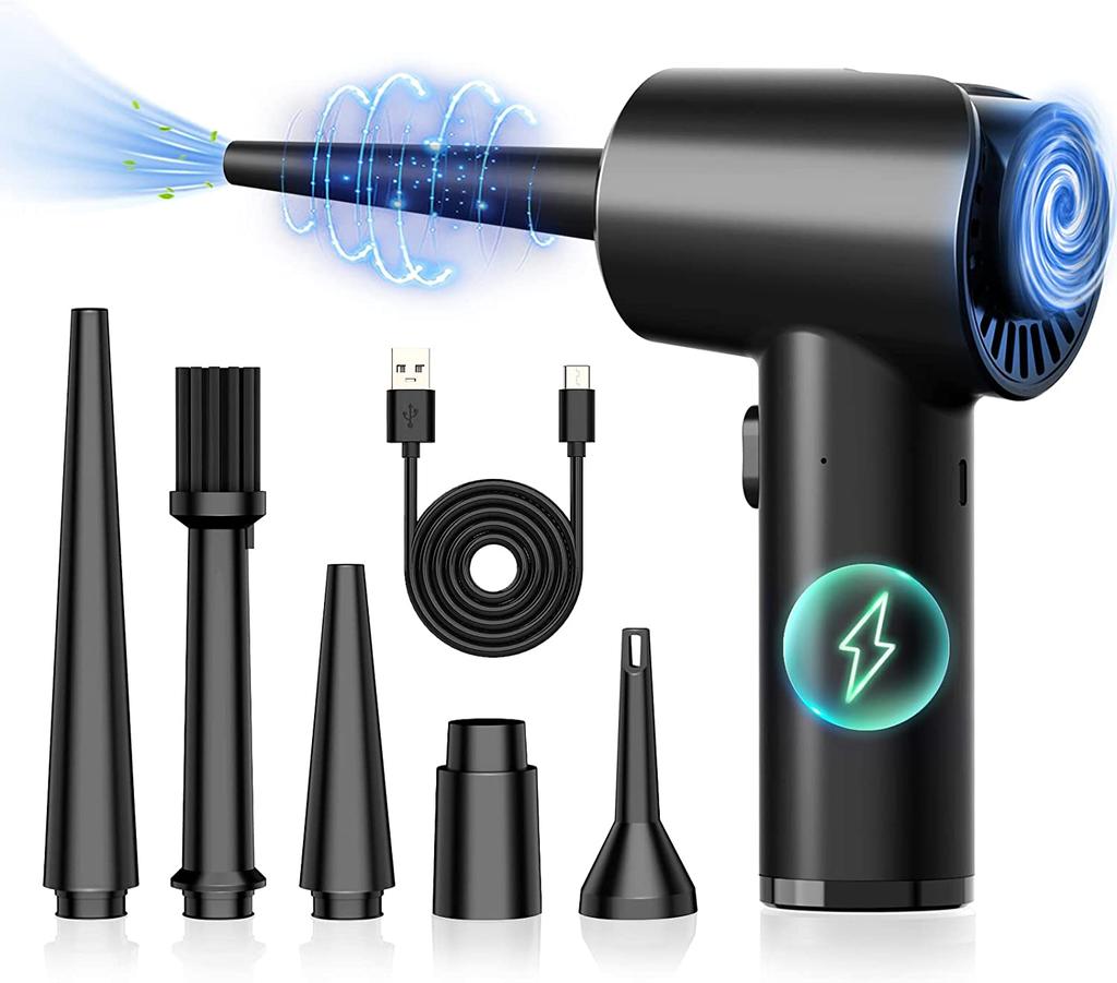 TISHRIC 6000 мАч беспроводной воздуходувка сжатого воздуха Беспроводная компьютерная клавиатура для уборки дома пистолет для выдувания пыли