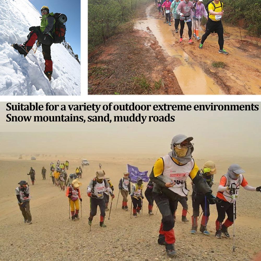 1 Pair 210T Oxford cloth Snow Boot Guards Waterproof Lightweight Shoe Gaiters Hiking