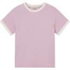 Levis Casual Slim Fit Soft Comfortable Ribbed Round Neck Short Sleeve T-Shirt Women T-Shirts Pink 001QG-0005