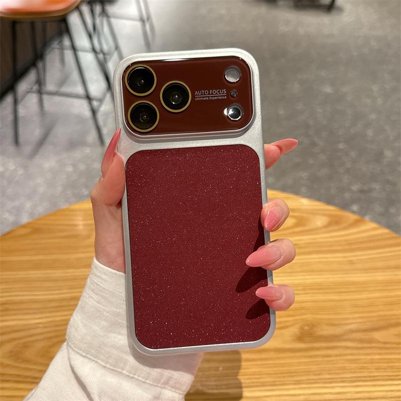 INS Роскошный Модный Чехол для Телефона с Блестками и Стразами для Apple iPhone 17 16 15 14 13 Pro Max ПК Большое Окно Защита Камеры
