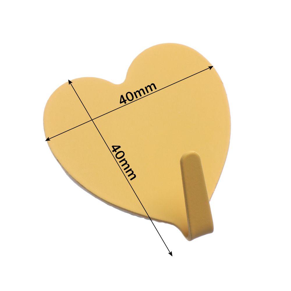 1 шт., домашний декор, металлические, без следов, вешалки в форме сердца, настенные крючки, держатели для ключей, стеллажи для хранения