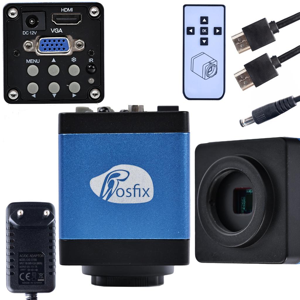 Rosfix Zestaw Mikroskopowy Earth Pro MCEP-0.5X – Wysoka Jakość Optyki | Regulowany Oświetlacz 56xLED | Kamera Draco Blue PRO