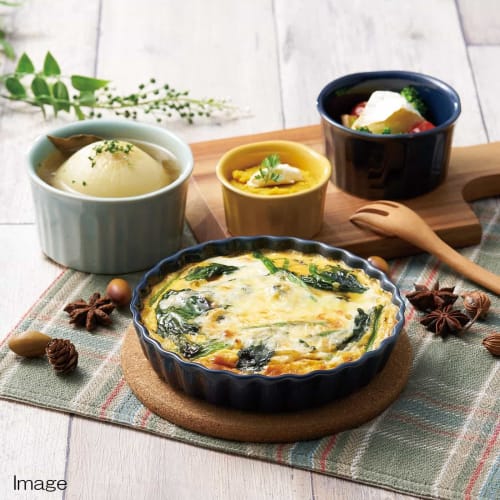 Santo Banko Ware Ramequin Cocotte, Large, 10cm, Aqua (Blue), Made in Japan, 18614