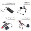 1M/2M/3M/5M Car Interior Led Decorative Lamp EL Wiring Neon Strip For Auto DIY Flexible Ambient Light USB Party Atmosphere Diode