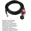 Propane Regulator 0-20 PSI High Pressure Adjustable Propane Regulator with QCC-1 Type Hose U.S. Propane Tanks Gas Burner Cooker Turkey Fryer