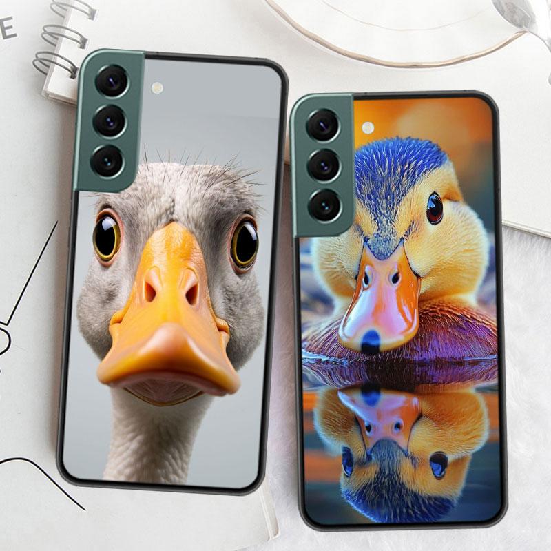 Желтая Утка Чехол для Телефона Для Samsung Galaxy S22 S25 Ultra S21 S10 Plus S26 Edge S20 S23 S24 FE Чехол Силиконовый Мягкий ТПУ Прозрачный S
