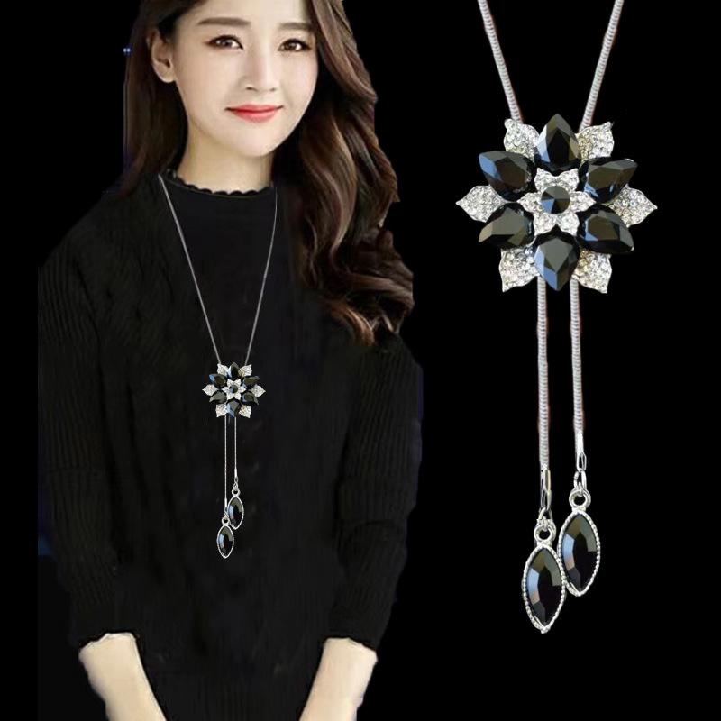 Элегантное ожерелье-цепочка с кисточкой для женщин - Универсальный, высококлассный европейский и американский дизайн для осенне-зимней моды