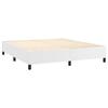 Maison Exclusive - Sommier à lattes de lit avec matelas Blanc 160x200cm Similicuir