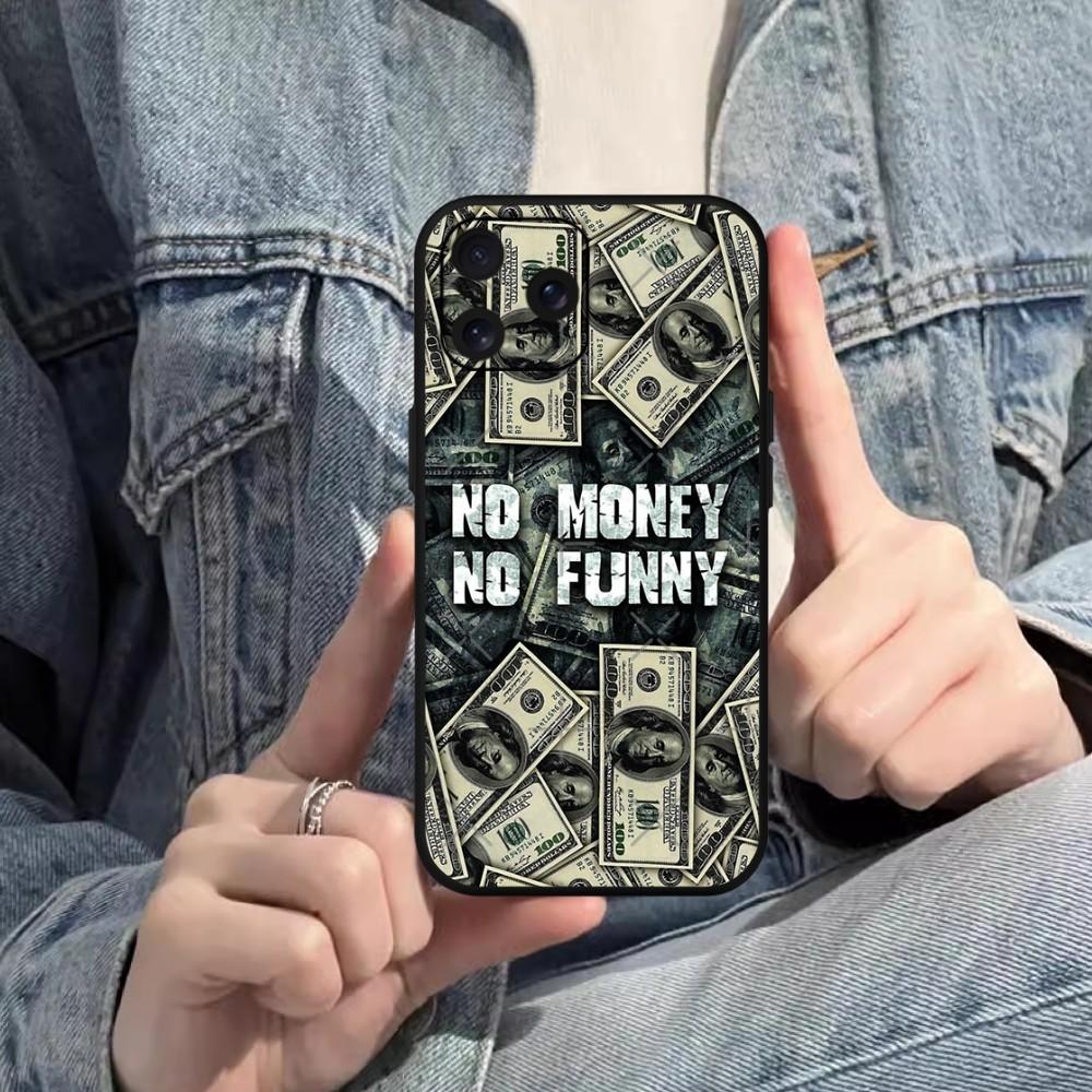 Роскошный забавный чехол для телефона в виде доллара США для Samsung S20 S21 S22 S23 S24 Note 20 4G 5G Plus Ultra Black Soft Shell