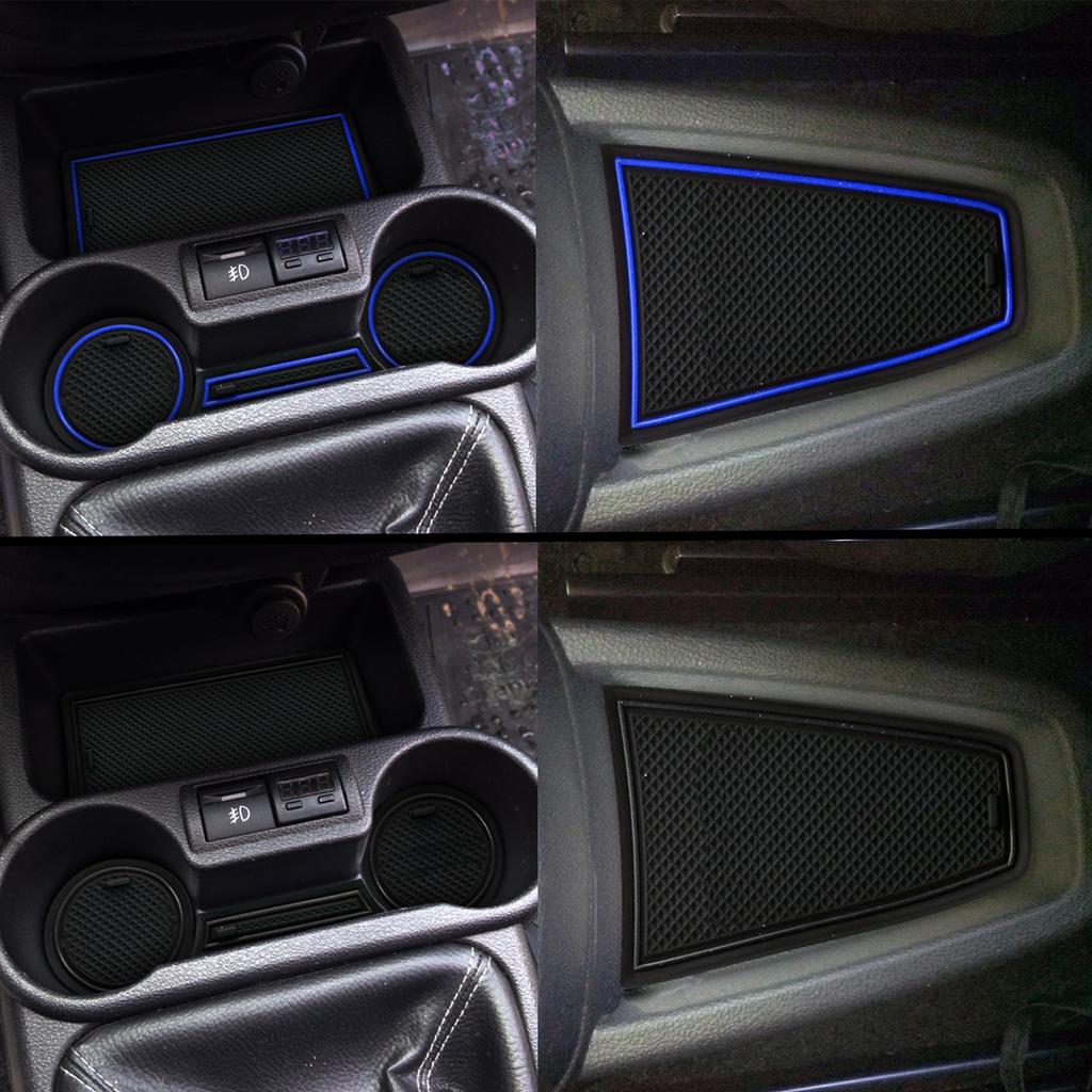 Противоскользящий коврик для паза под стакан для Lada KALINA, нескользящий коврик, аксессуары, накладка на дверь, 5/12 шт., ПВХ-подставка