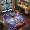 Buzz Lightyear Rug Carpet Large Area Rug Non Slip Washable Floor Mat Gamer Room Bedroom Home Decor