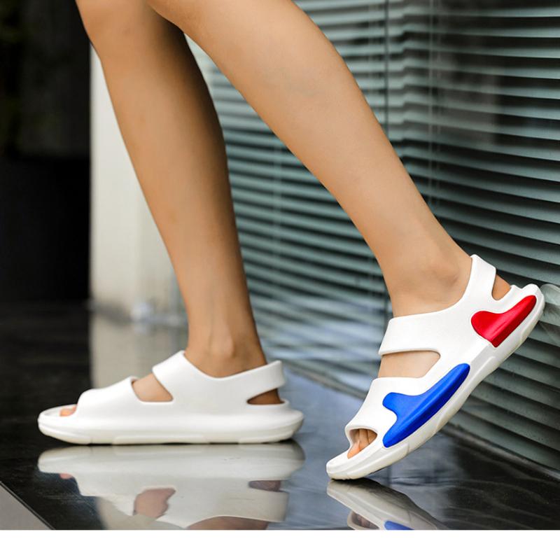 Мужские и женские модные тапочки. Летние нескользящие тапочки с мягкой подошвой. Мужские домашние тапочки для ванной. Повседневные спортивные шлепанцы. Тапочки с мягкой подошвой.