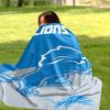 Detroit Lions Sports Style Flannel Fleece Blanket Cozy Warm Throw Blanket For Couch Bed Travel All Season Use