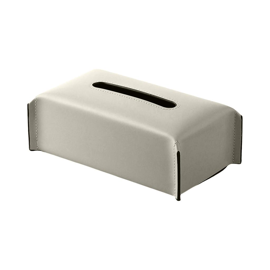 Коробка для салфеток из искусственной кожи, прямоугольный контейнер для бумажных полотенец, элегантный чехол для хранения салфеток, многоразовый диспенсер для салфеток