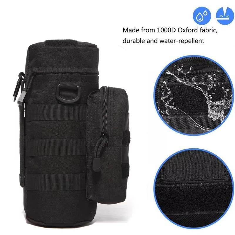 Сумка-чехол для бутылки воды Тактический держатель Molle для кемпинга, походов, велоспорта, рыбалки, путешествий, портативная сумка-переноска, чехол-держатель для чайника