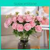 Реалистичный шелковый пион роза искусственный букет для декора дома и офиса