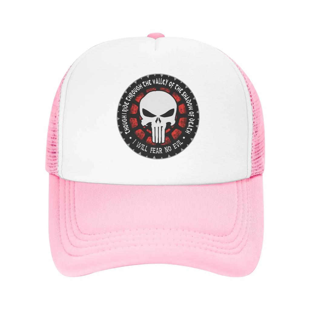 Через Долину Тени Смерти Наказатель Скелет Путешествия Сетчатые Бейсболки Мужские Пляжная Кокетливая Шляпа Хип-Хоп Кепка Тракер