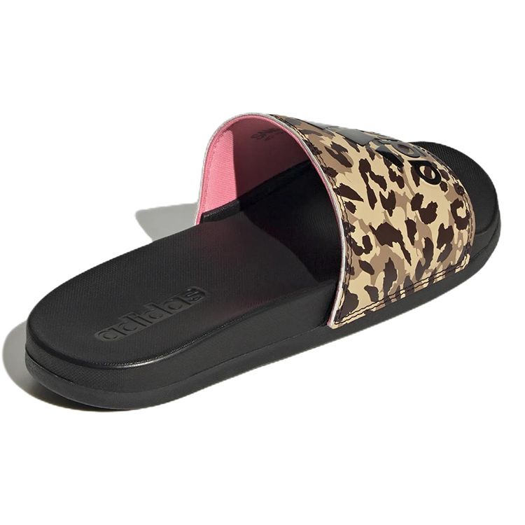 Adidas Adilette Comfort Slide Camo Women Sneakers Black Core-Black Beam-Pink GZ6412