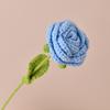 Имитация цветов Ручная работа Ароматизированный Вязаный Крючком Искусственный Цветок со Стальной Проволокой