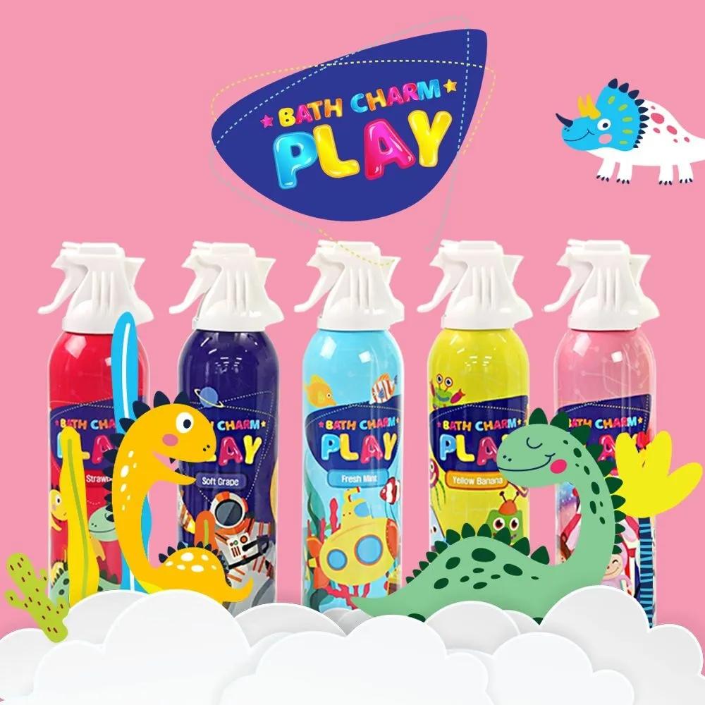 BATHCHARM Play Детское пенное средство для умывания, пенная бомбочка для ванны 200 мл, пенный спрей с солью Мертвого моря, пенная ванна