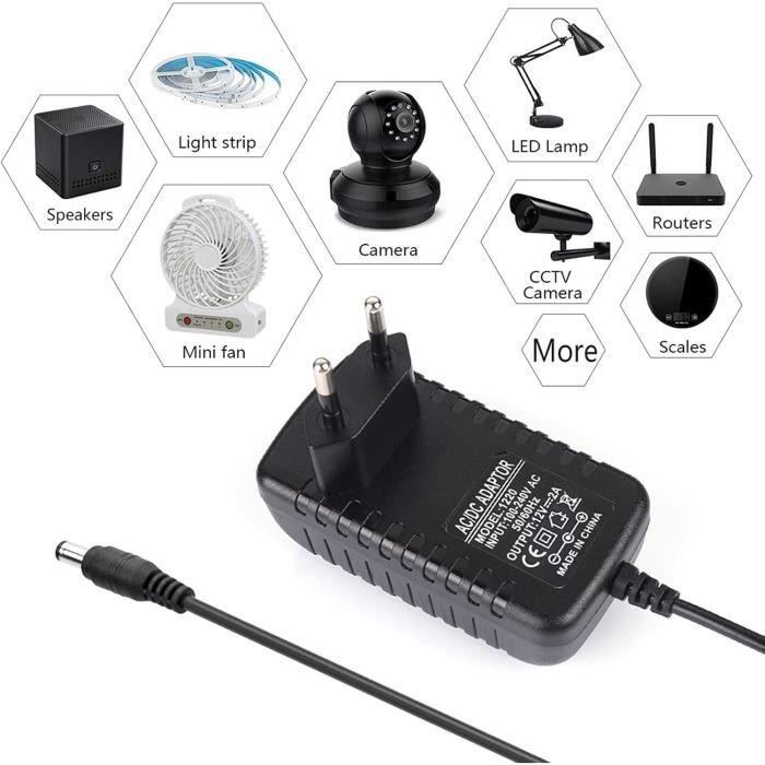 Адаптер питания - GENERIC - 12В 2А - Для светодиодной ленты RGB - AC 110-240В - Низковольтный трансформатор