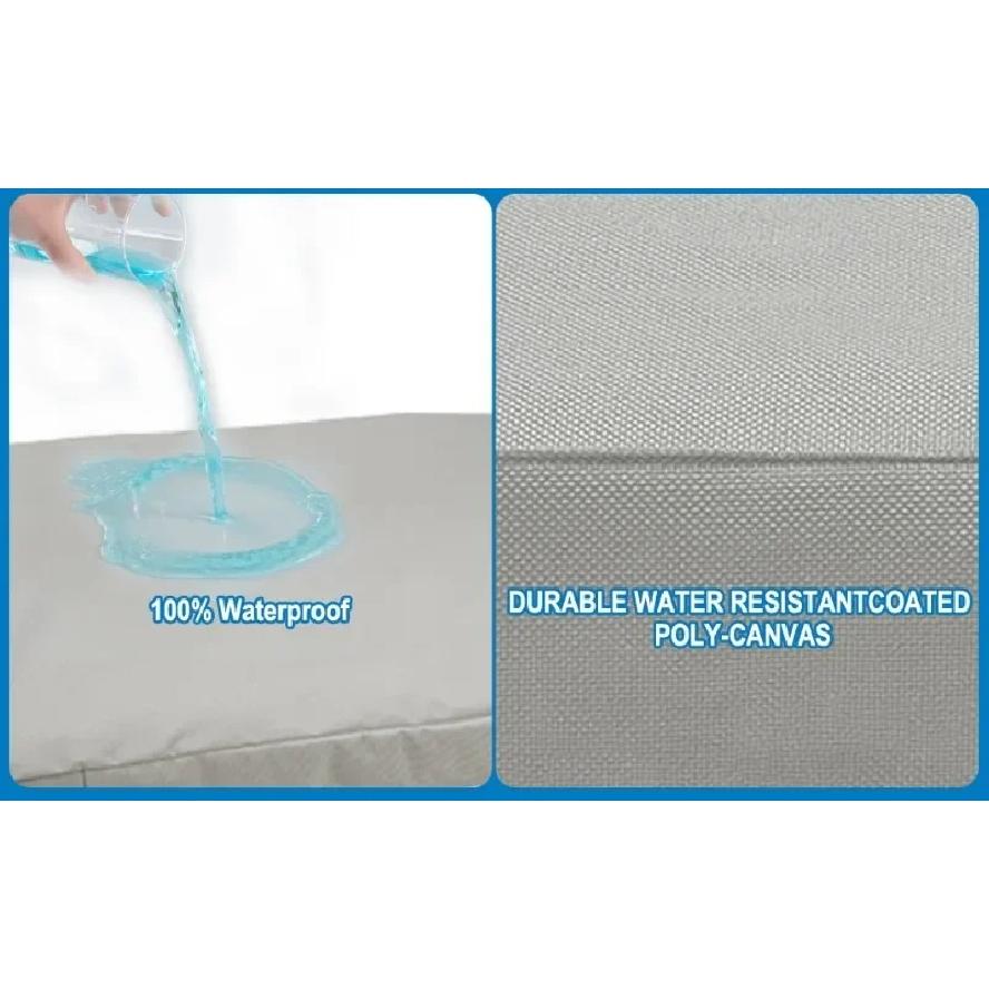 Waterproof Dog Bed Cover Removable Washable 210D Oxford Fabric Pet Mattress Protector for Crate Pad Machine Washable Only Cover
