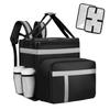 Большая вместимость 48 л Доставка Пиццы Доставка с Отражающим Сумкой-Рюкзаком для Покупок [Yoseka] Сумка, Расширяемая, Сумка, Термоизолированная, Водонепроницаемая, Легкая,