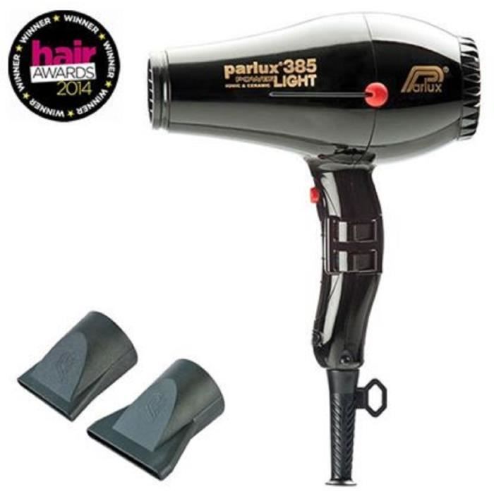 PARLUX Фен - 385 Power Light Ионный и Керамический - Поток воздуха 79 м³/ч - 2150 Вт - Черный