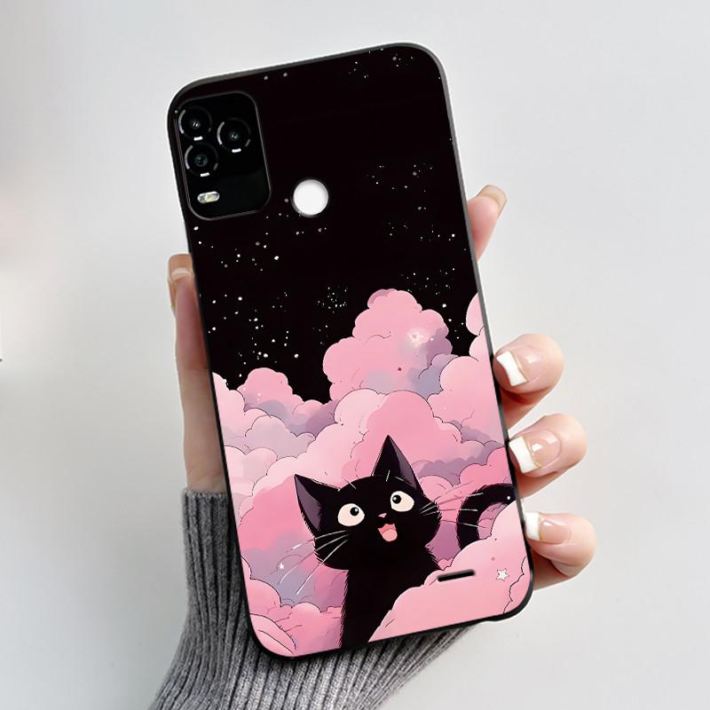 Чехол для телефона BLU G71 Plus G71+ Чехол Роскошный Милый Кролик с Сердечком Мультяшный Забавный Чехол-Оболочка Черный Мягкий Силиконовый Защитный Чехол